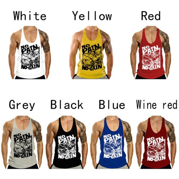 Men's Tank Top for Gym singlets fitness Workout - Picture 2 of 8
